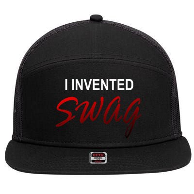 I Invented Swag 7 Panel Mesh Trucker Snapback Hat