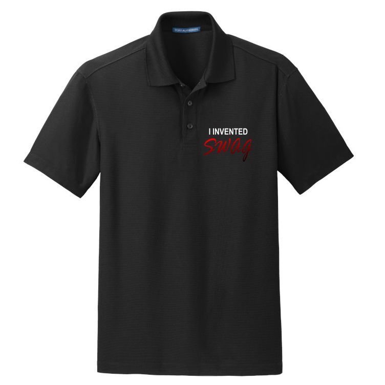 I Invented Swag Dry Zone Grid Polo