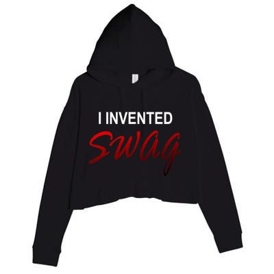 I Invented Swag Crop Fleece Hoodie