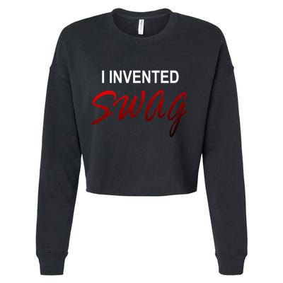 I Invented Swag Cropped Pullover Crew