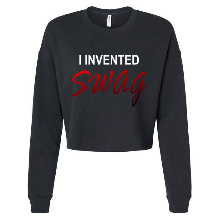 I Invented Swag Cropped Pullover Crew