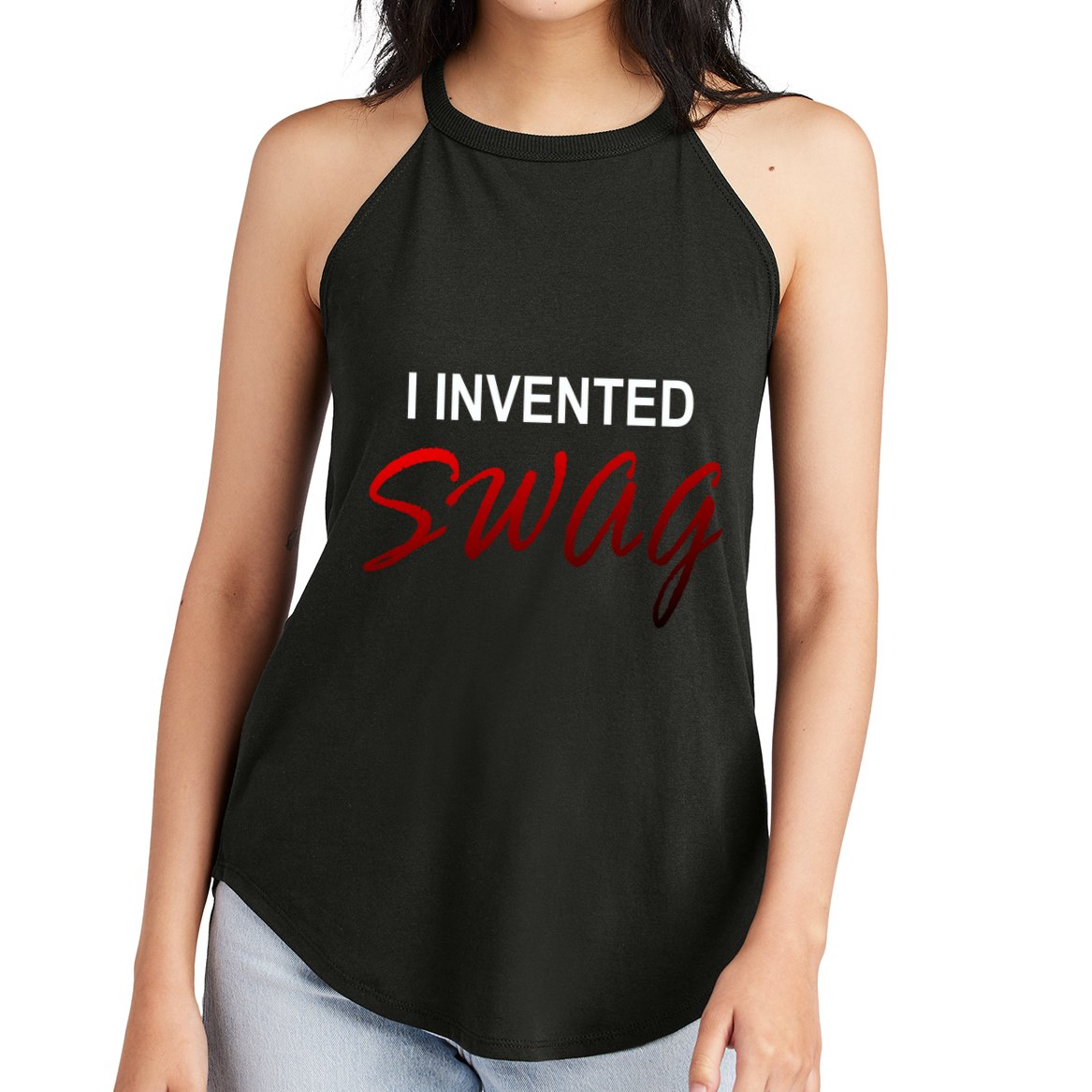 I Invented Swag Women's Perfect Tri Rocker Tank