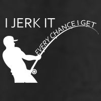 I Jerk It Funny Fishing Pole Adult Drive Performance Visor