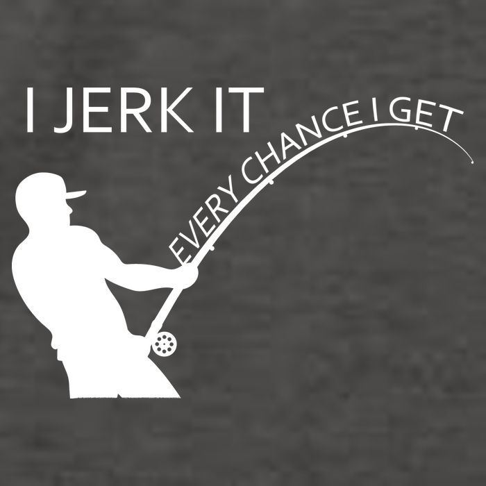I Jerk It Funny Fishing Pole Vector Backpack
