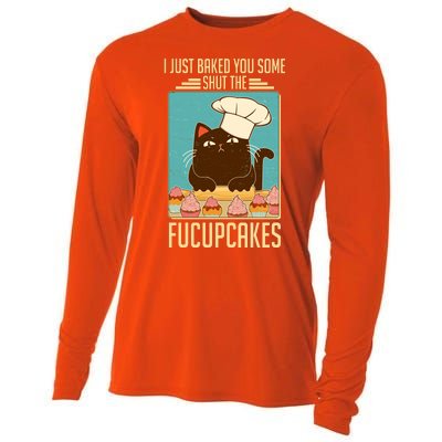 I Just Baked You Some Shut The Fucupcakes Cat Cooling Performance Long Sleeve Crew