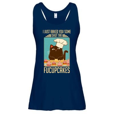 I Just Baked You Some Shut The Fucupcakes Cat Ladies Essential Flowy Tank