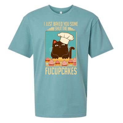 I Just Baked You Some Shut The Fucupcakes Cat Sueded Cloud Jersey T-Shirt