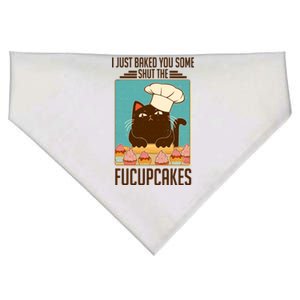 I Just Baked You Some Shut The Fucupcakes Cat USA-Made Doggie Bandana