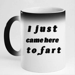 I Just Came Here To Fart 11oz Black Color Changing Mug