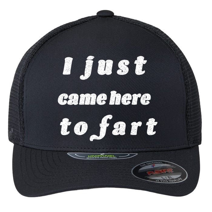 I Just Came Here To Fart Flexfit Unipanel Trucker Cap