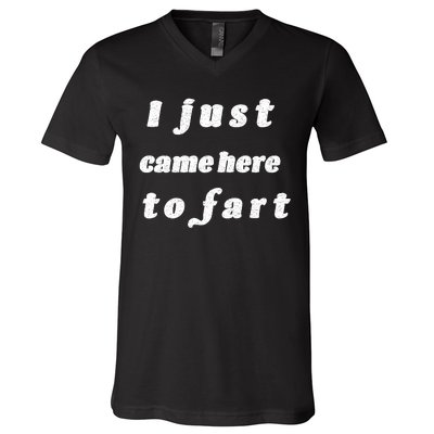 I Just Came Here To Fart V-Neck T-Shirt