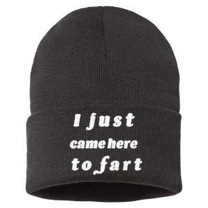 I Just Came Here To Fart Sustainable Knit Beanie