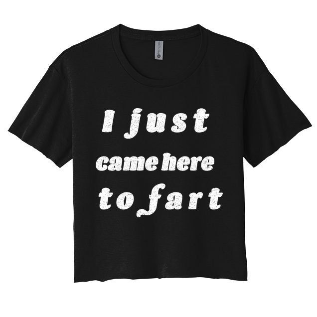 I Just Came Here To Fart Crop Top