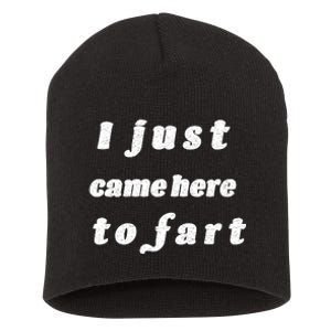 I Just Came Here To Fart Short Acrylic Beanie