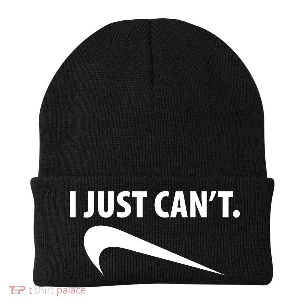 I Just Can't Funny Parody Knit Cap Winter Beanie