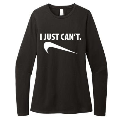 I Just Can't Funny Parody Womens CVC Long Sleeve Shirt