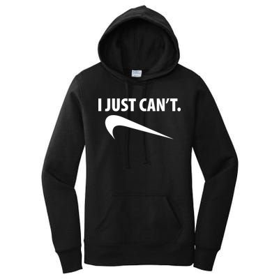 I Just Can't Funny Parody Women's Pullover Hoodie