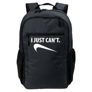 I Just Can't Funny Parody Daily Commute Backpack