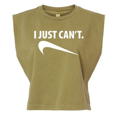 I Just Can't Funny Parody Garment-Dyed Women's Muscle Tee