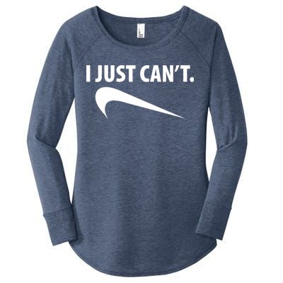 I Just Can't Funny Parody Women's Perfect Tri Tunic Long Sleeve Shirt