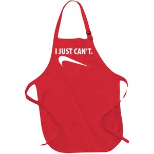 I Just Can't Funny Parody Full-Length Apron With Pockets