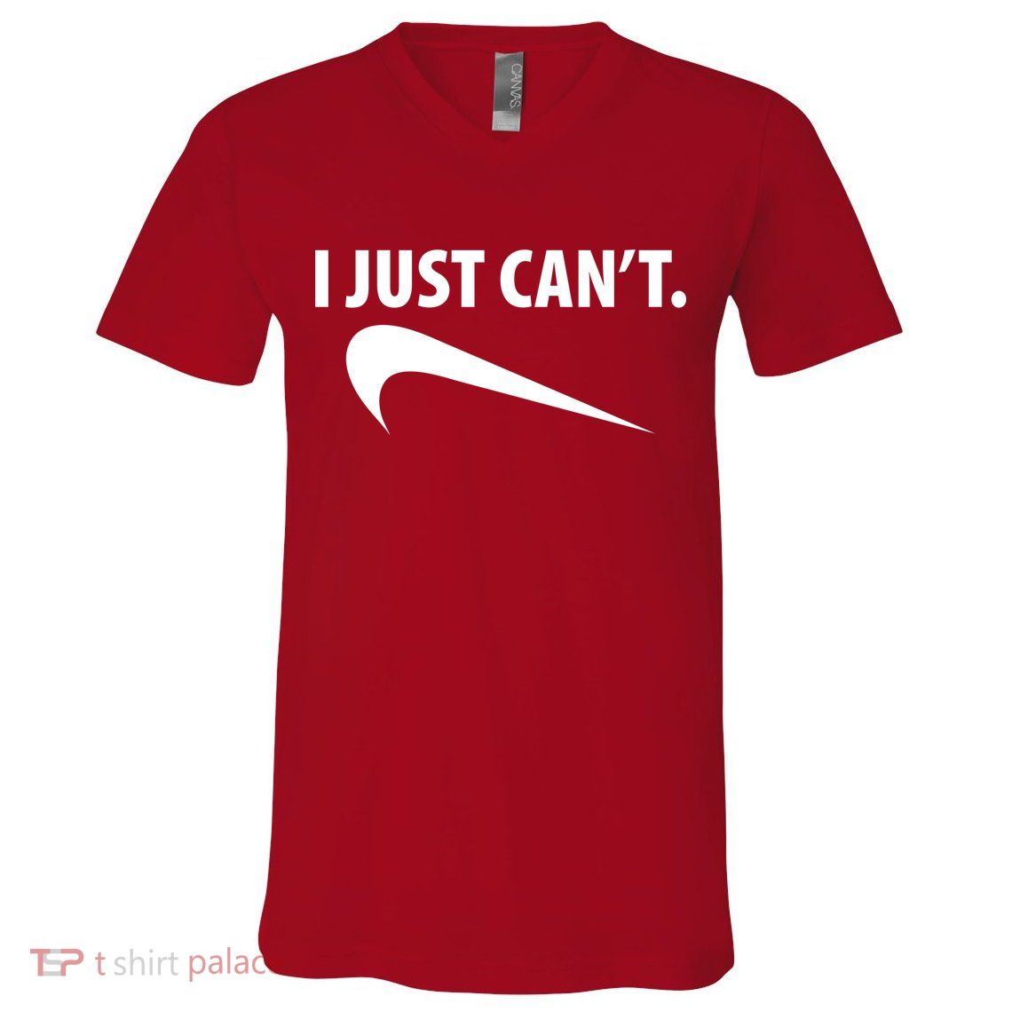 I Just Can't Funny Parody V-Neck T-Shirt
