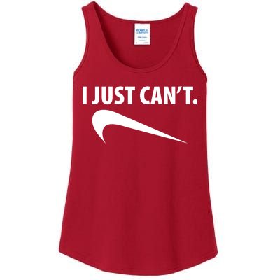 I Just Can't Funny Parody Ladies Essential Tank