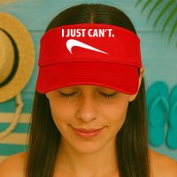 I Just Can't Funny Parody Visor
