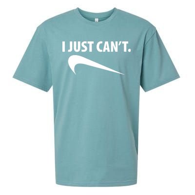 I Just Can't Funny Parody Sueded Cloud Jersey T-Shirt