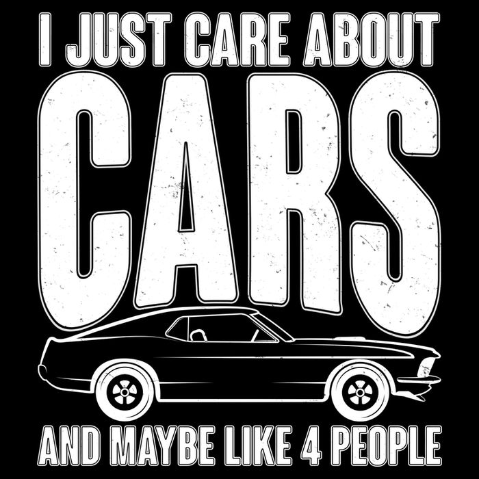 I Just Care About Cars and Maybe Like 4 People Cooling Performance Crew T-Shirt