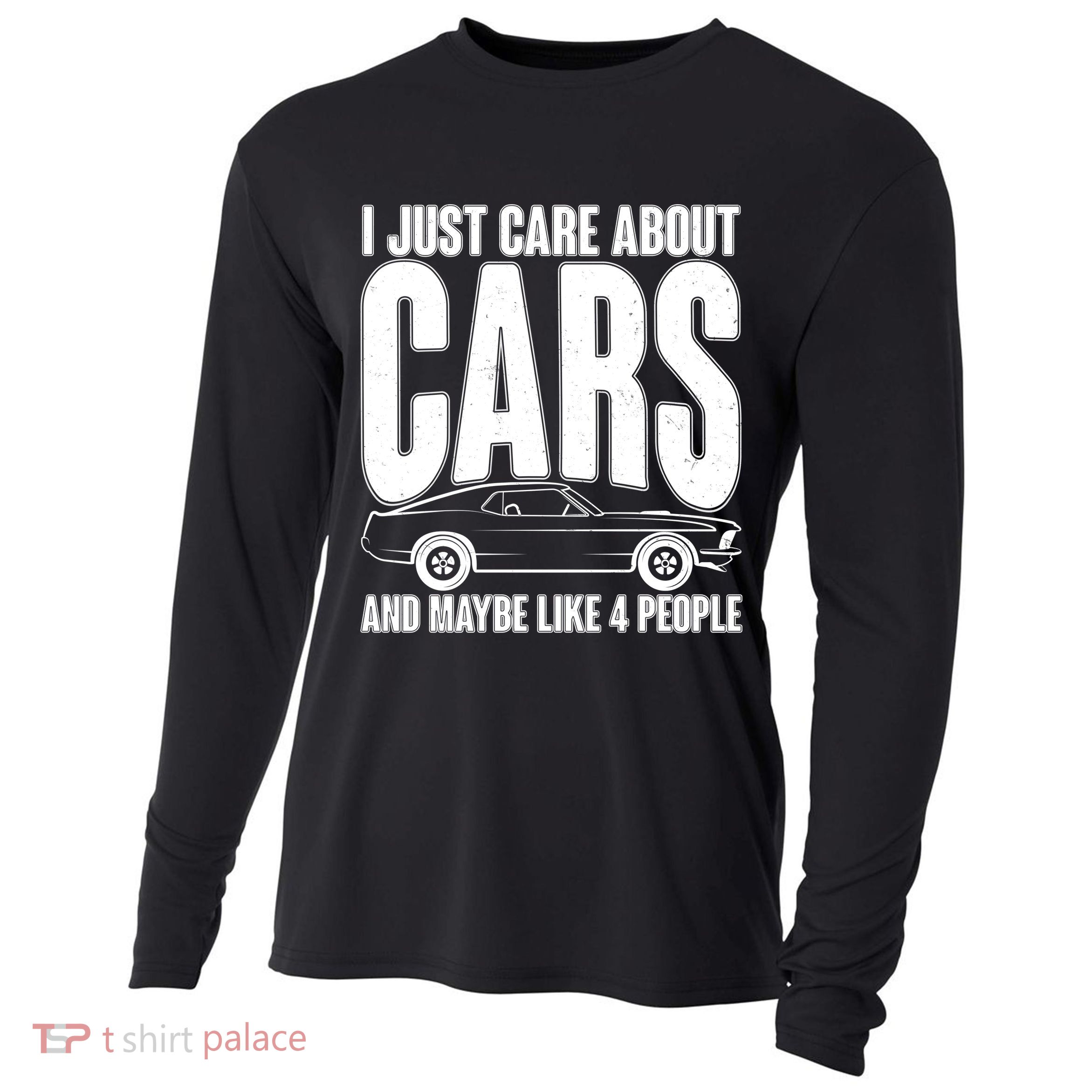 I Just Care About Cars and Maybe Like 4 People Cooling Performance Long Sleeve Crew