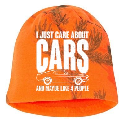 I Just Care About Cars and Maybe Like 4 People Kati - Camo Knit Beanie