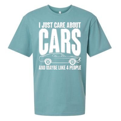 I Just Care About Cars and Maybe Like 4 People Sueded Cloud Jersey T-Shirt