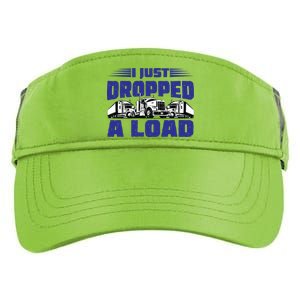 I Just Dropped A Load Trucking Adult Drive Performance Visor