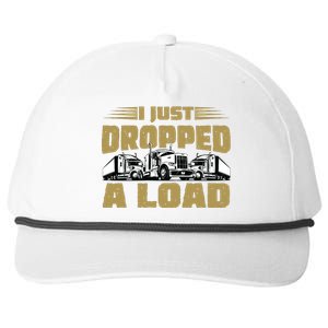 I Just Dropped A Load Trucking Snapback Five-Panel Rope Hat