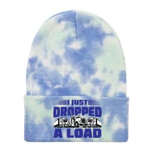 I Just Dropped A Load Trucking Tie Dye 12in Knit Beanie