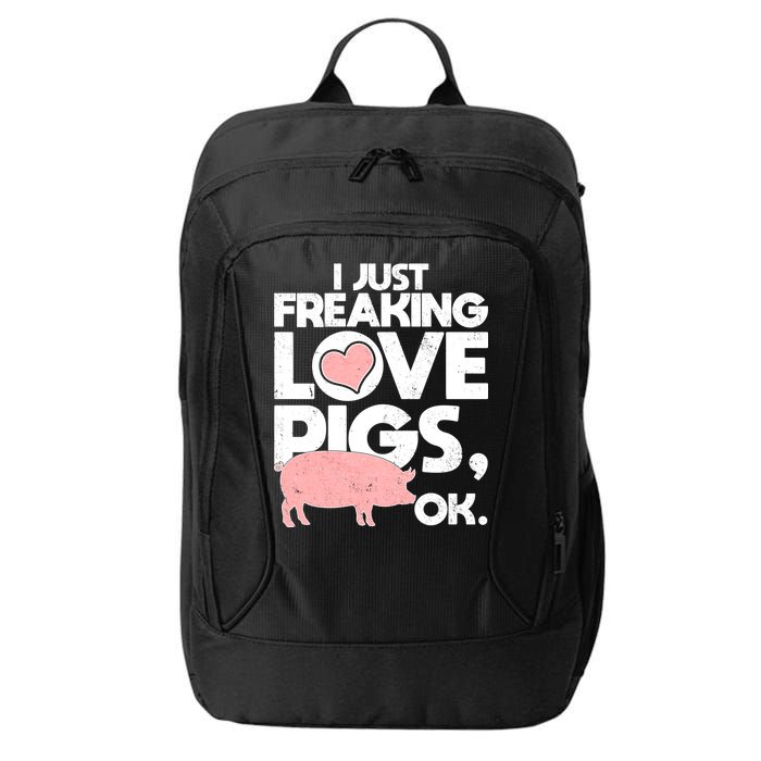 I Just Freaking Love Pigs OK City Backpack