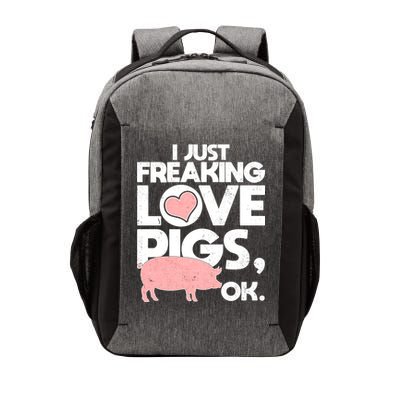 I Just Freaking Love Pigs OK Vector Backpack