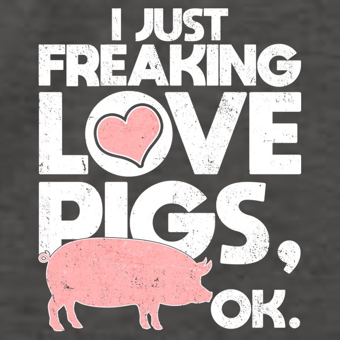 I Just Freaking Love Pigs OK Vector Backpack