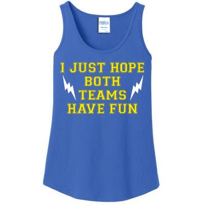 I Just Hope Both Teams Win Ladies Essential Tank