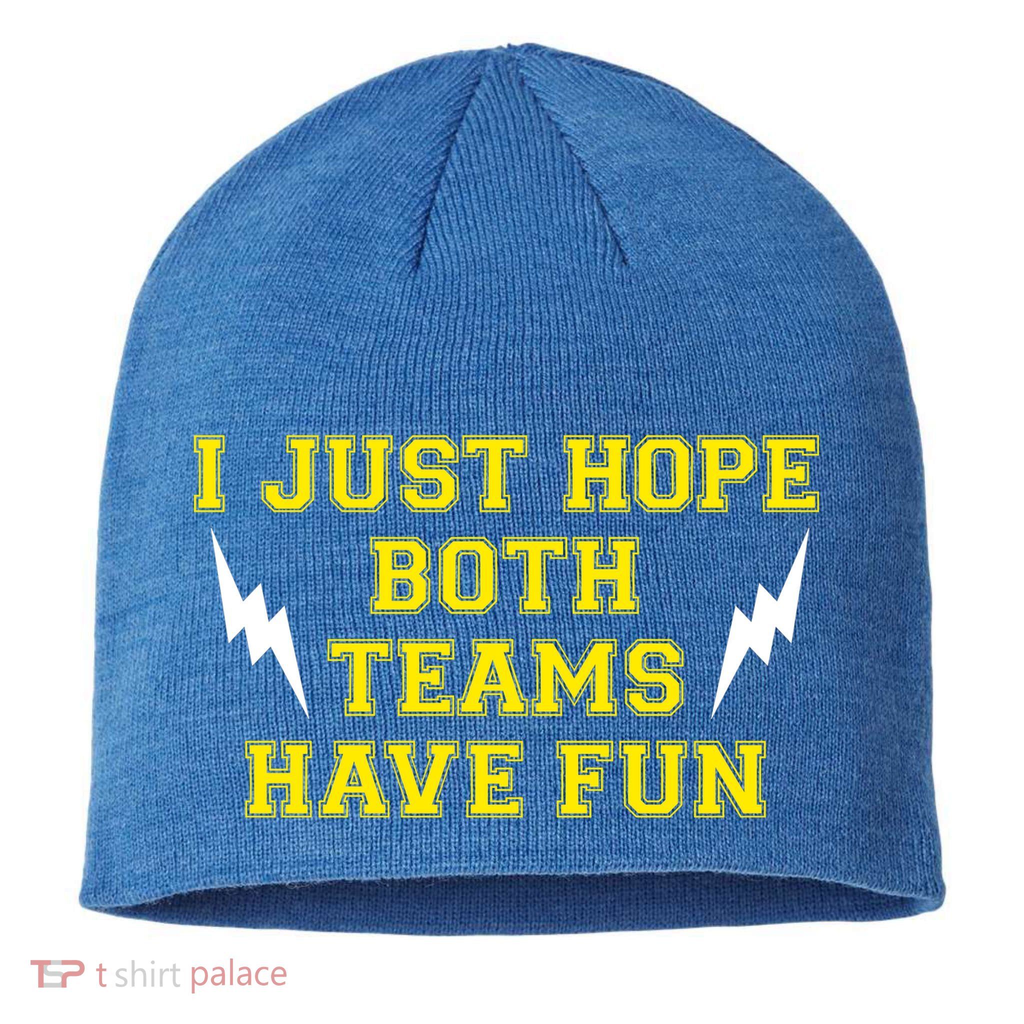 I Just Hope Both Teams Win Sustainable Beanie