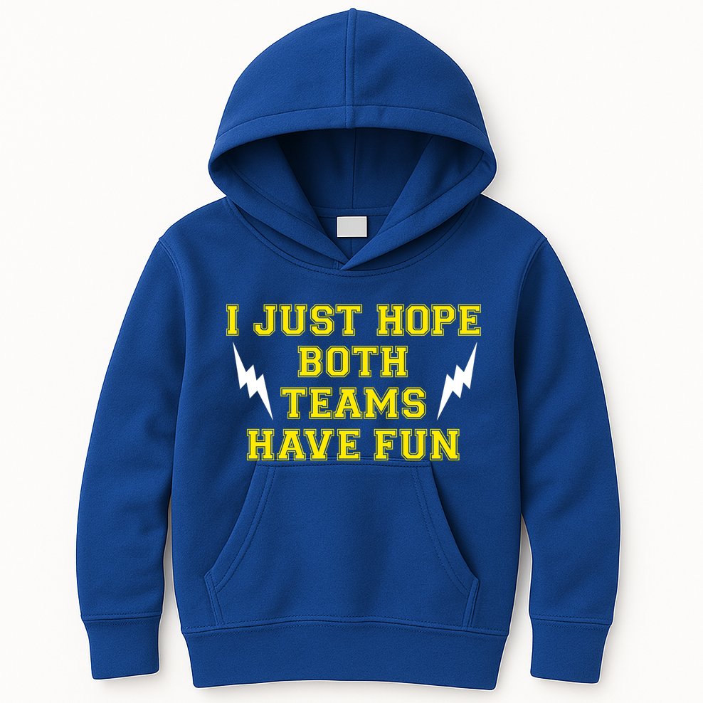 I Just Hope Both Teams Win Kids Hoodie