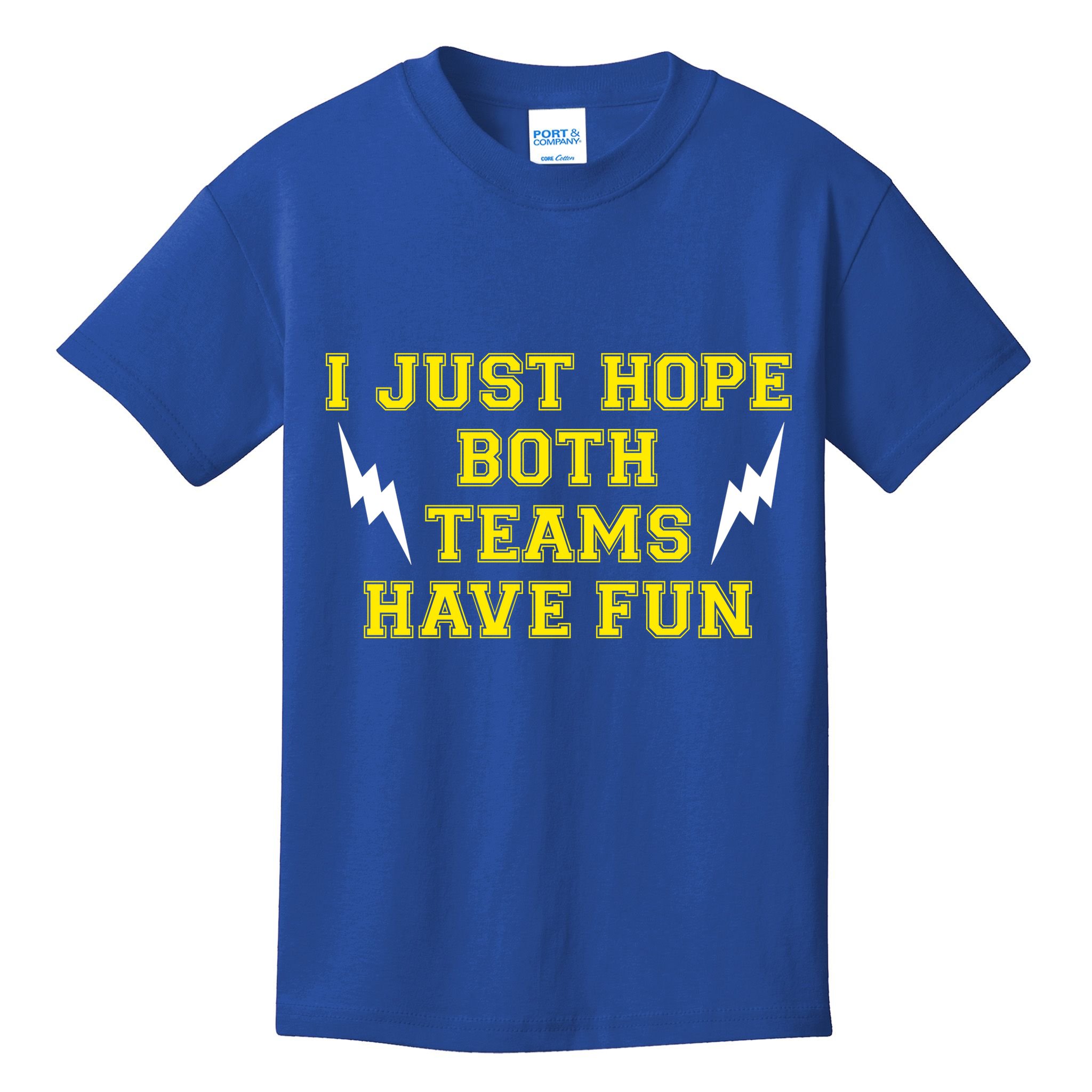 I Just Hope Both Teams Win Kids T-Shirt