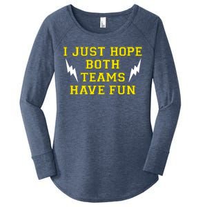 I Just Hope Both Teams Win Women's Perfect Tri Tunic Long Sleeve Shirt