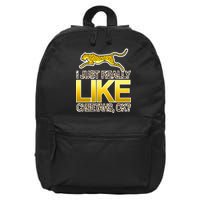 I Just Like Cheetahs Ok 16 in Basic Backpack