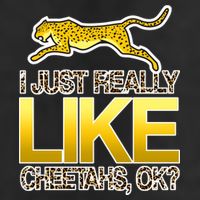 I Just Like Cheetahs Ok Golf Towel