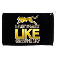 I Just Like Cheetahs Ok Grommeted Golf Towel