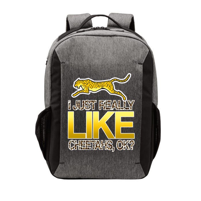 I Just Like Cheetahs Ok Vector Backpack