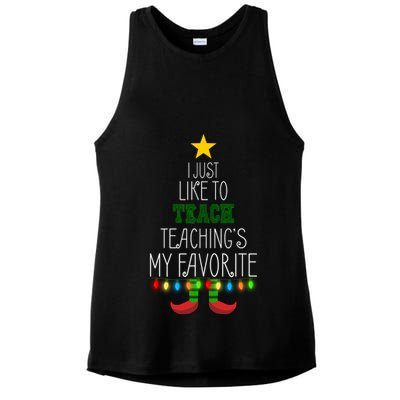 I Just Like To Teach, Teachings My Favorite Ladies PosiCharge Tri-Blend Wicking Tank