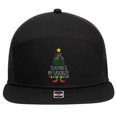 I Just Like To Teach, Teachings My Favorite 7 Panel Mesh Trucker Snapback Hat